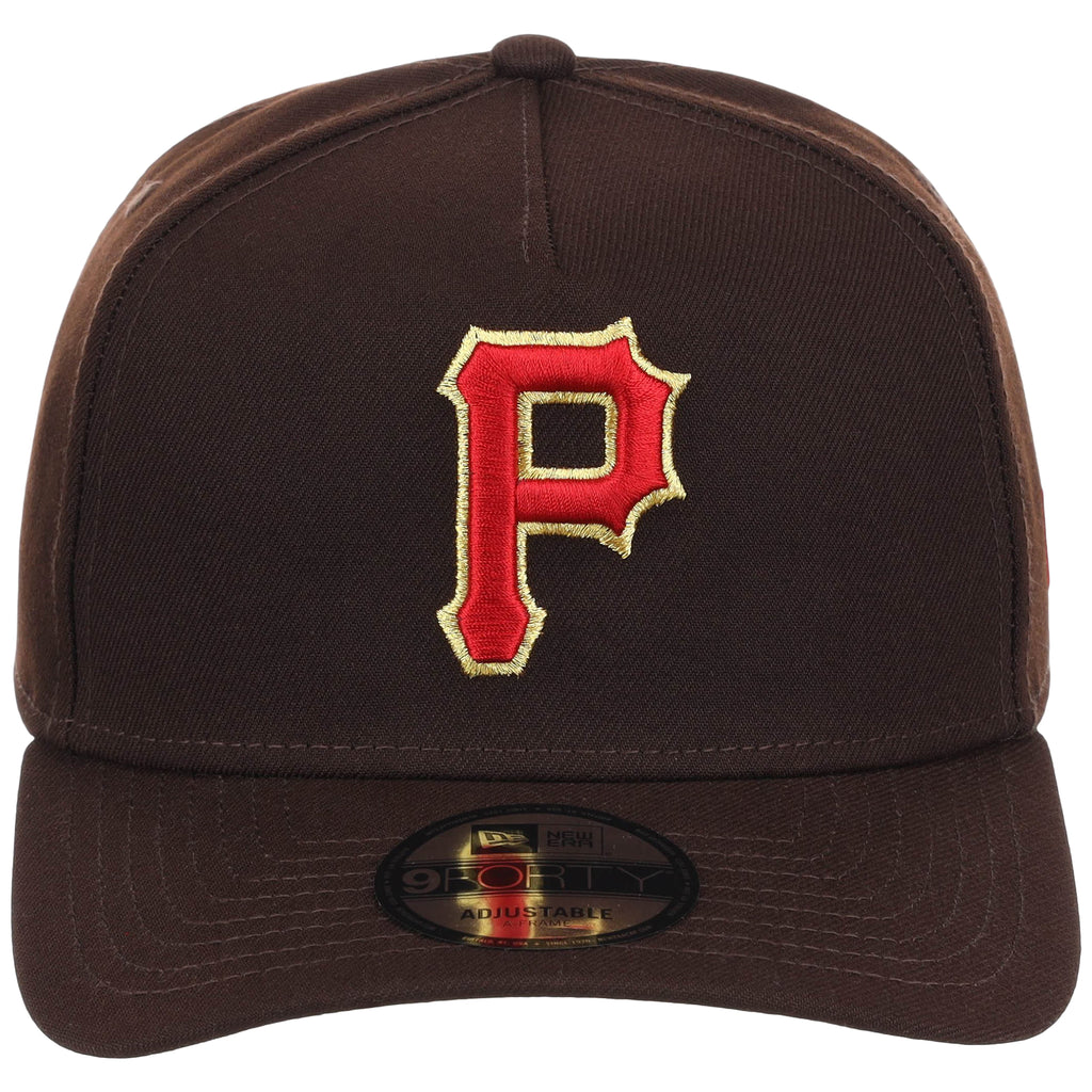 Pittsburgh Pirates MLB Burnt Wood FASHION CORE New Era 9FORTY A-Frame