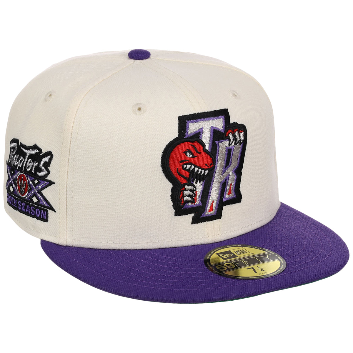 Toronto Raptors NBA Chrome OTC New Era 59FIFTY (Chrome/Purple)