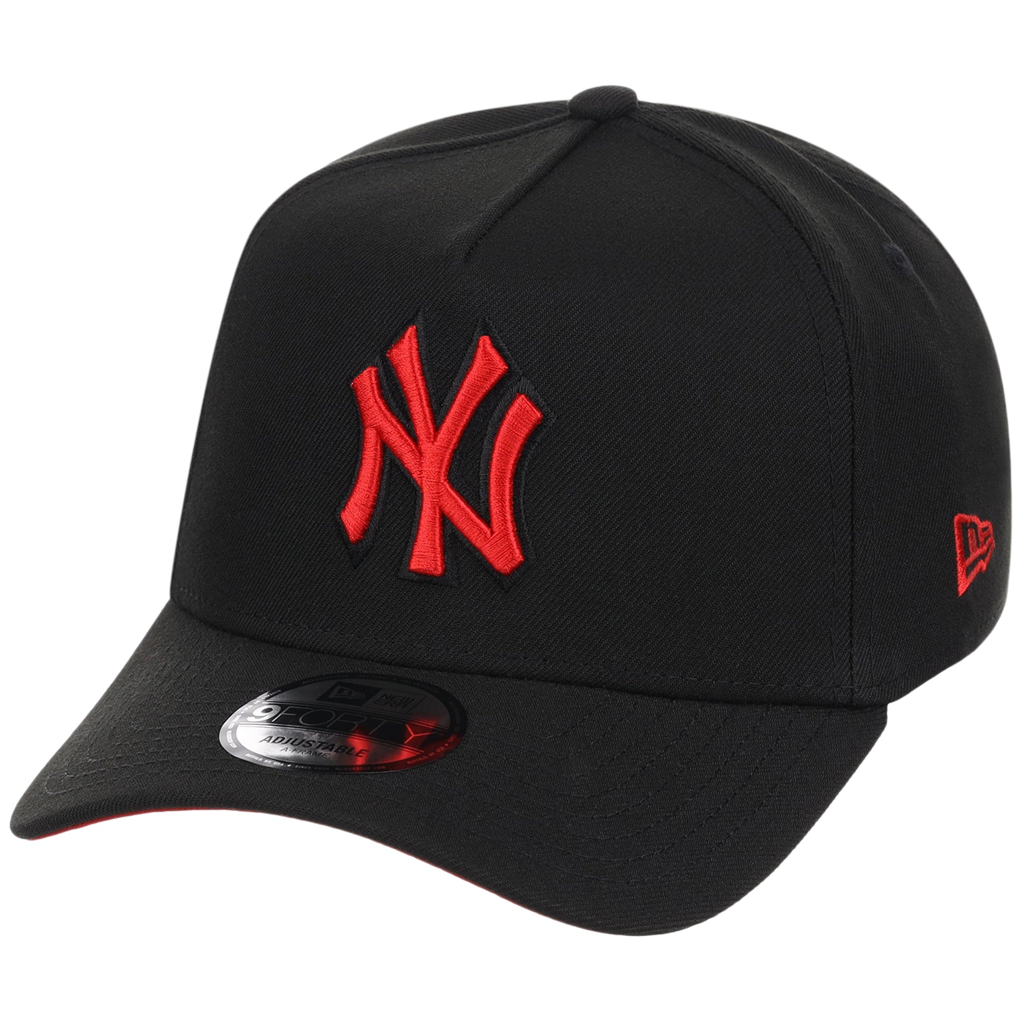 New York Yankees MLB Black x Red FASHION CORE New Era 9FORTY A-Frame