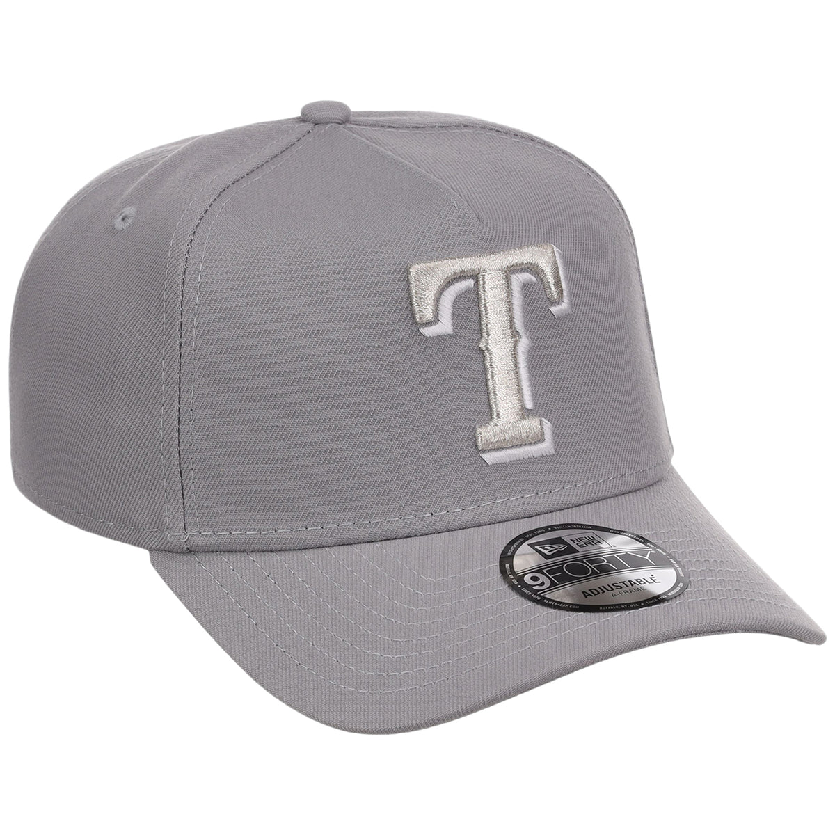 Texas Rangers MLB Gray x White FASHION CORE New Era 9FORTY A-Frame