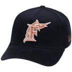 Miami Marlins MLB Navy Cord FASHION CORE New Era 9FORTY A-Frame