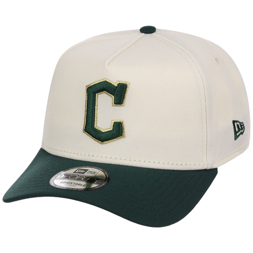 Cleveland Guardians MLB Chrome x Dark Green FASHION CORE New Era 9FORTY A-Frame