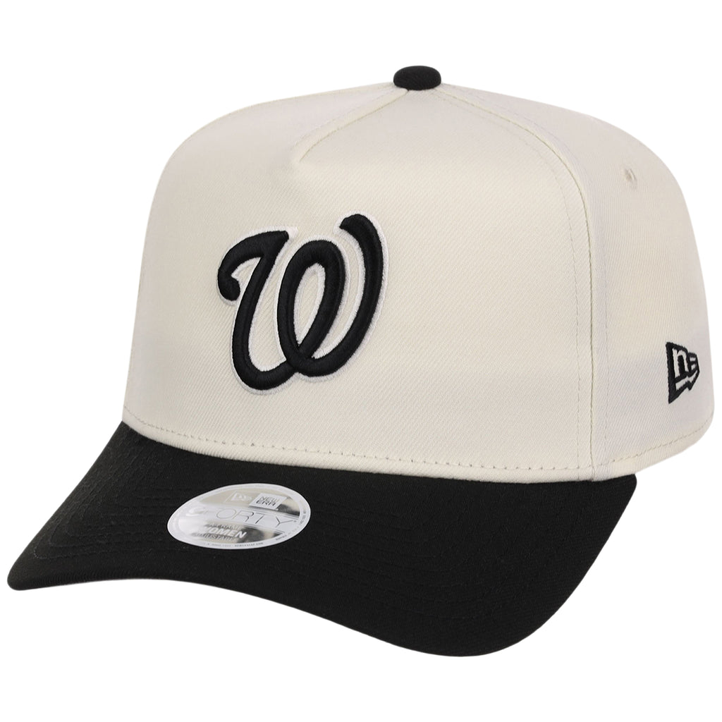 Washington Nationals Women's New Era 9FORTY Chrome x Black A-Frame