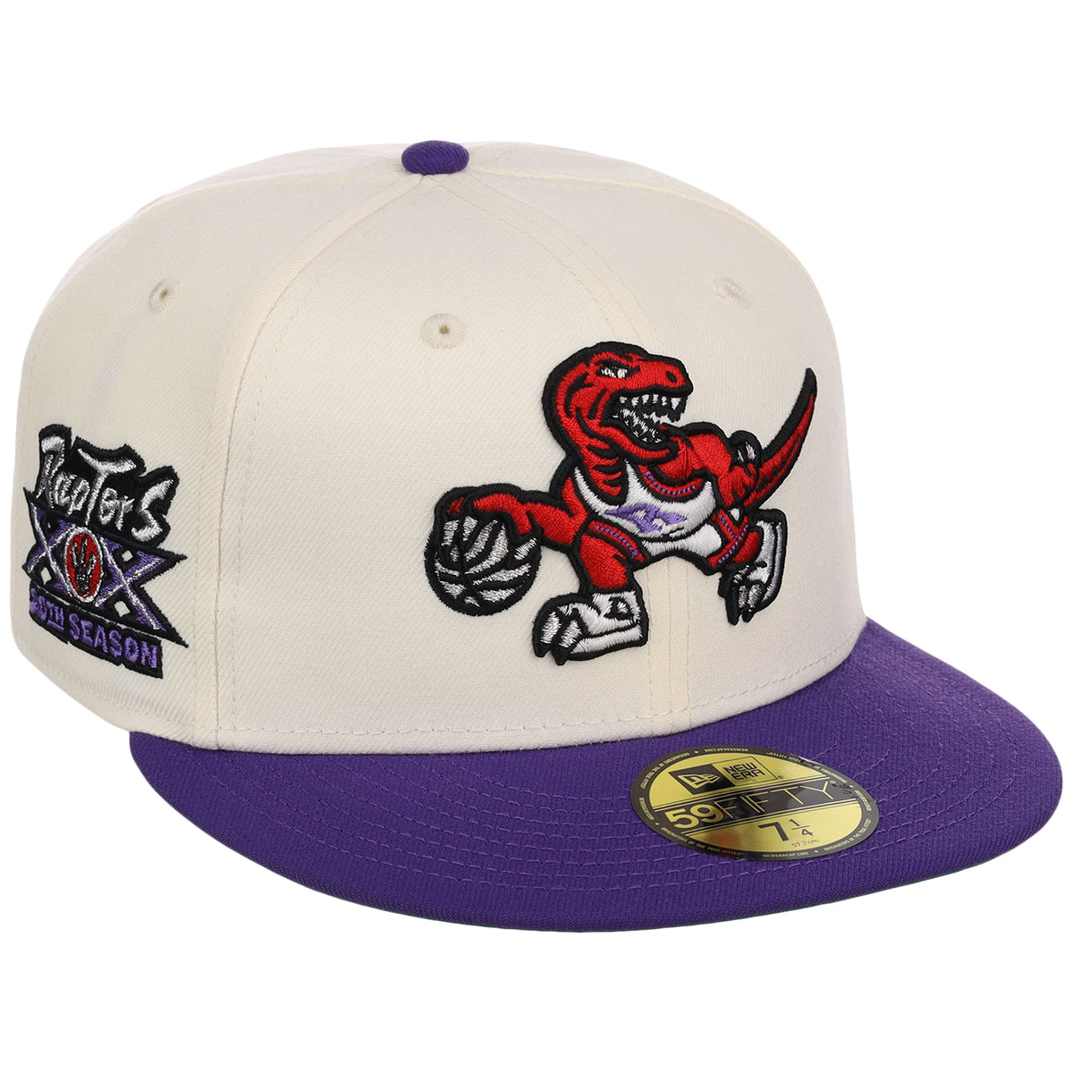 Toronto Raptors NBA Chrome OTC New Era 59FIFTY (Chrome/Purple)