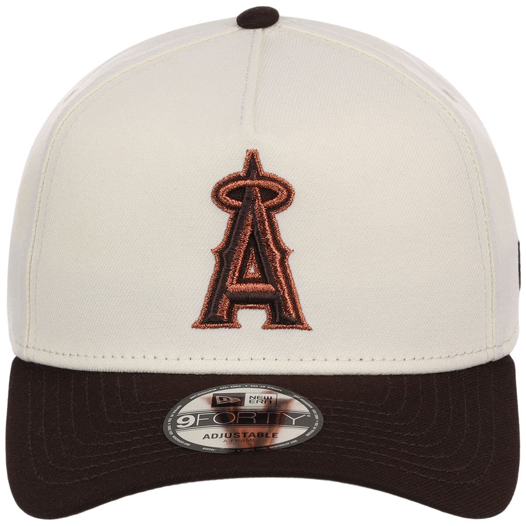 Anaheim Angels MLB Chrome x Burnt Wood FASHION CORE New Era 9FORTY A-Frame
