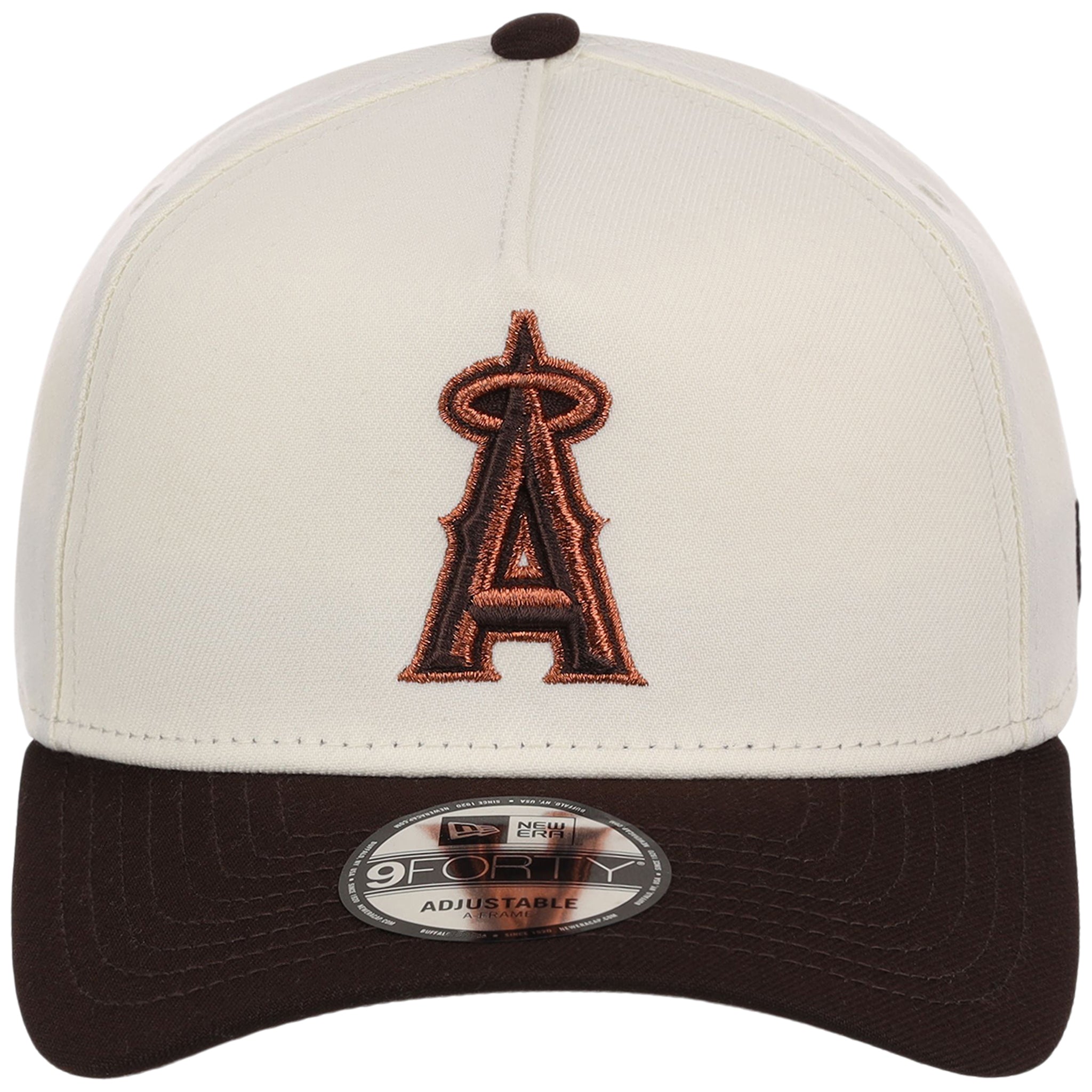 Anaheim Angels MLB Chrome x Burnt Wood FASHION CORE New Era 9FORTY A-Frame