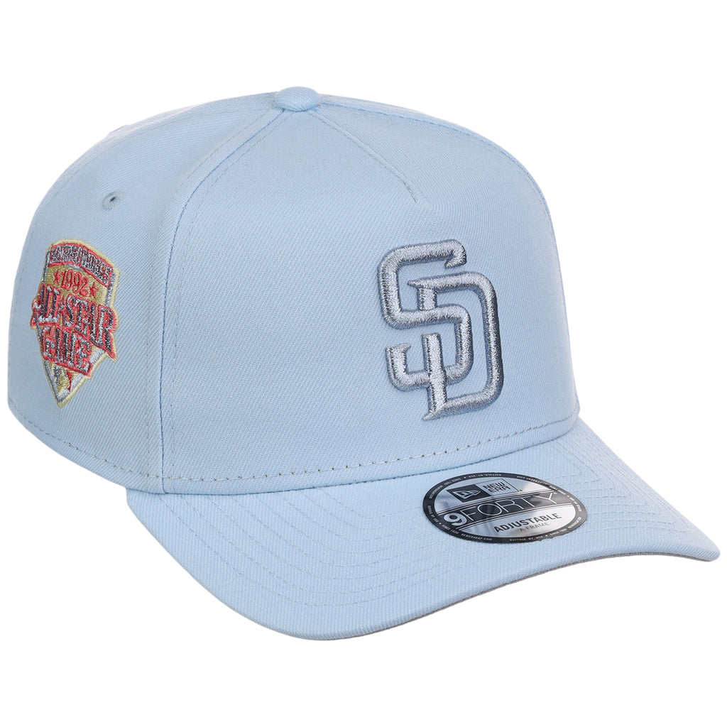 San Diego Padres MLB Glacial Blue New Era 9FORTY A-Frame