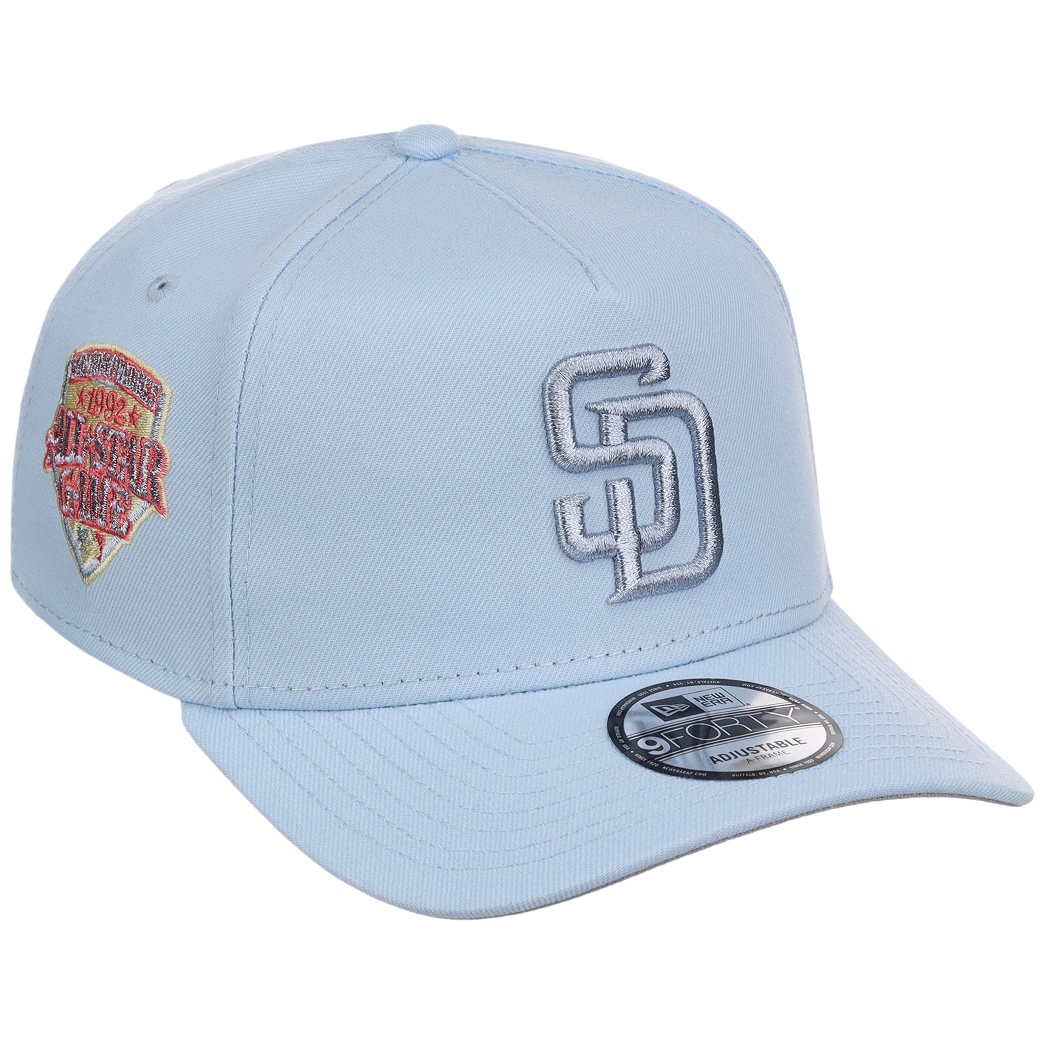 San Diego Padres MLB Glacial Blue New Era 9FORTY A-Frame