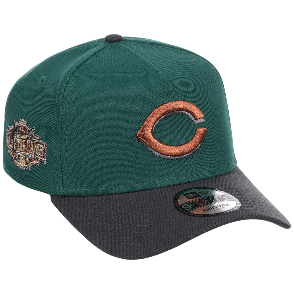 Cincinnati Reds MLB Emerald Graphite New Era 9FORTY