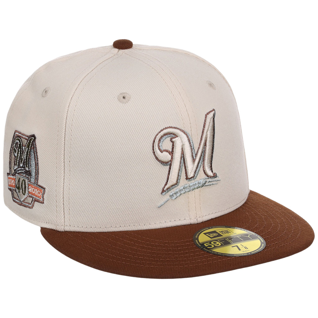 Milwaukee Brewers MLB Auburn Cream New Era 59FIFTY