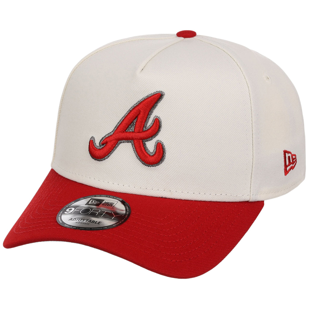 Atlanta Braves MLB Chrome x Red FASHION CORE New Era 9FORTY A-Frame