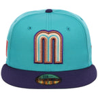Mexico MLB United by Baseball New Era 59FIFTY (Teal/Purple)