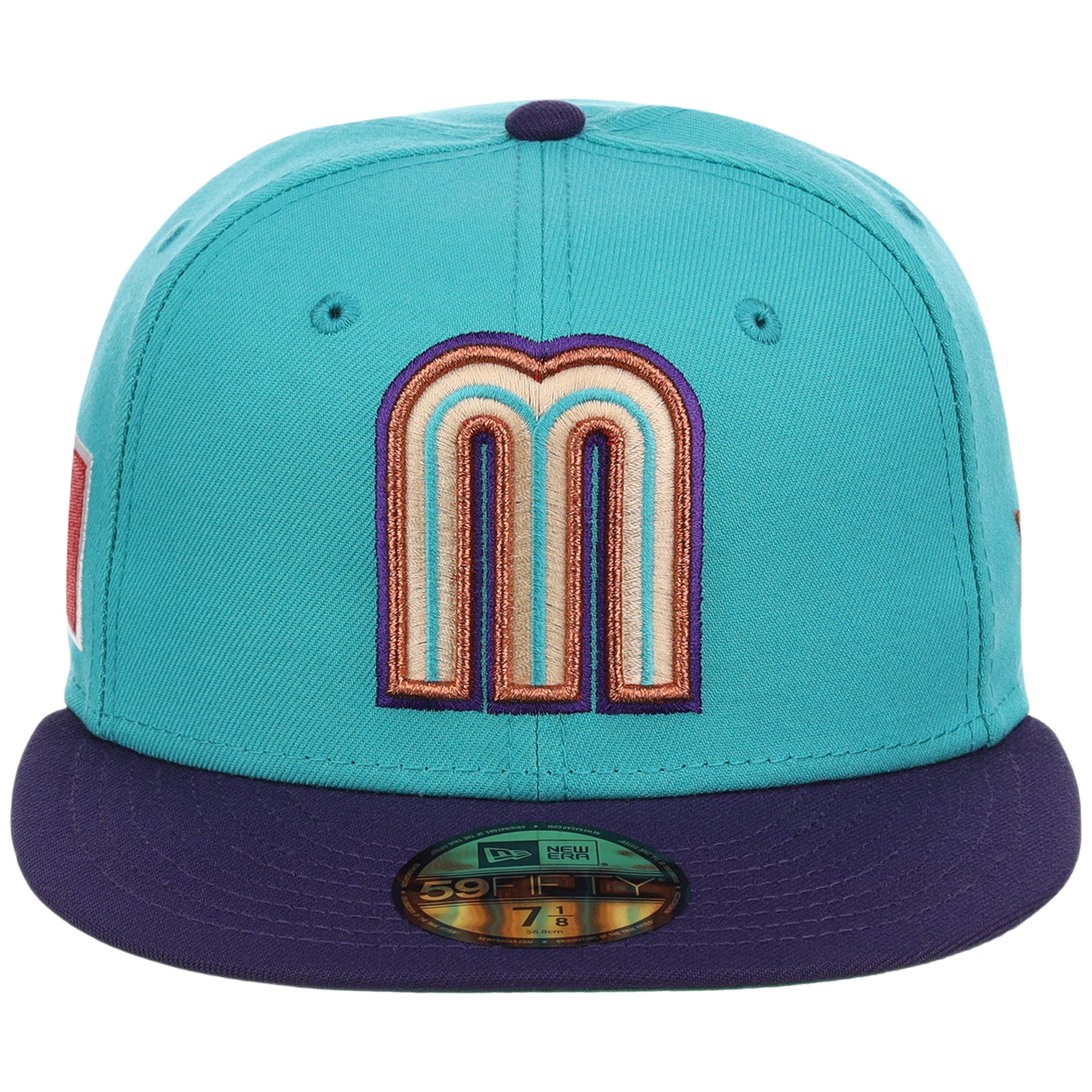 Mexico MLB United by Baseball New Era 59FIFTY (Teal/Purple)