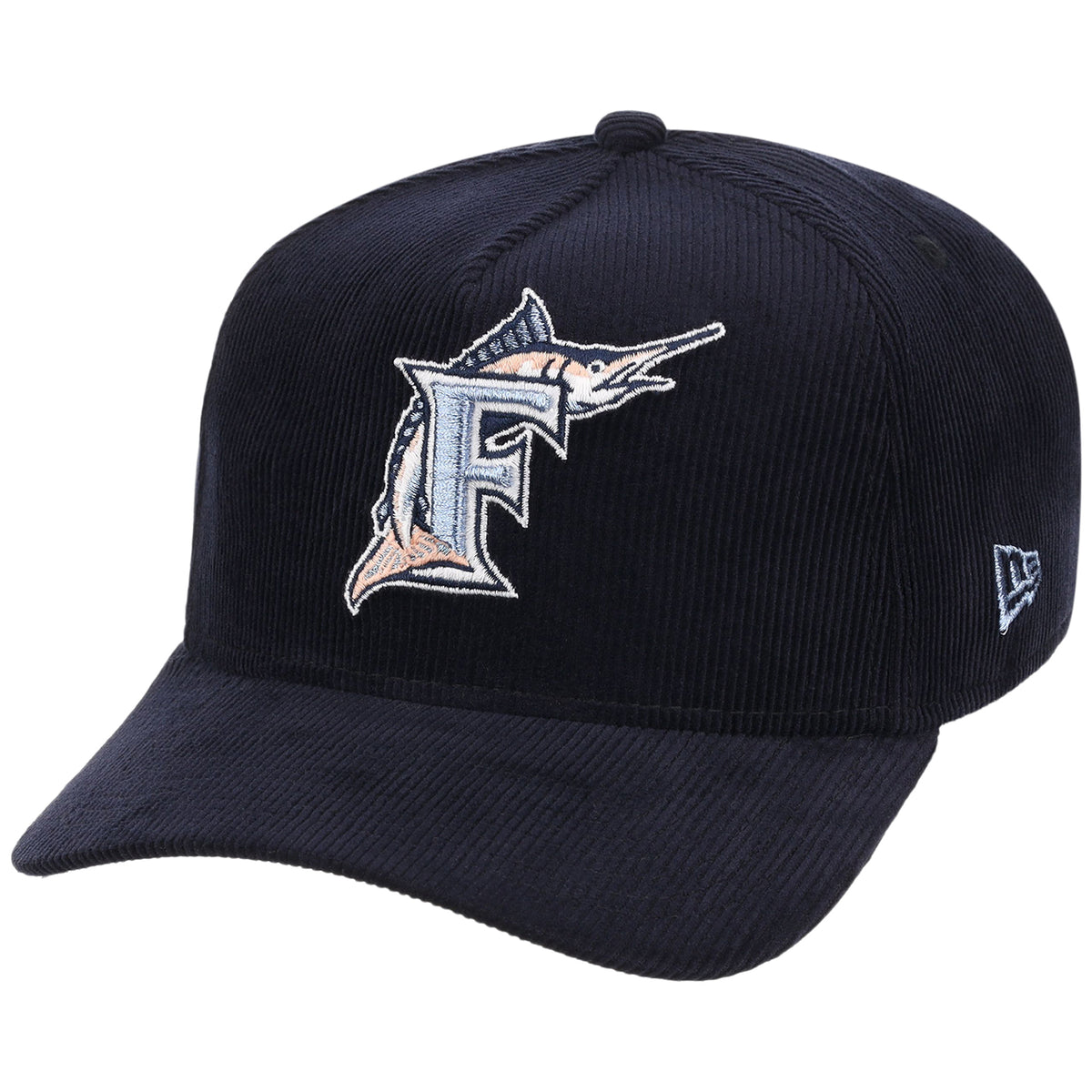 Florida Marlins MLB Peach Ice Navy Cord New Era 9FORTY A-Frame – 4