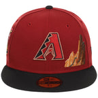 Arizona Diamondbacks Phoenix Crown the City New Era 59FIFTY (Red/Black)