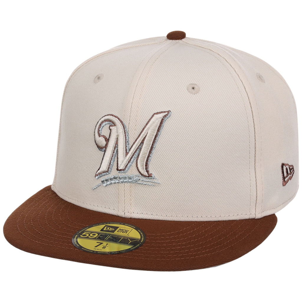 Milwaukee Brewers MLB Auburn Cream New Era 59FIFTY