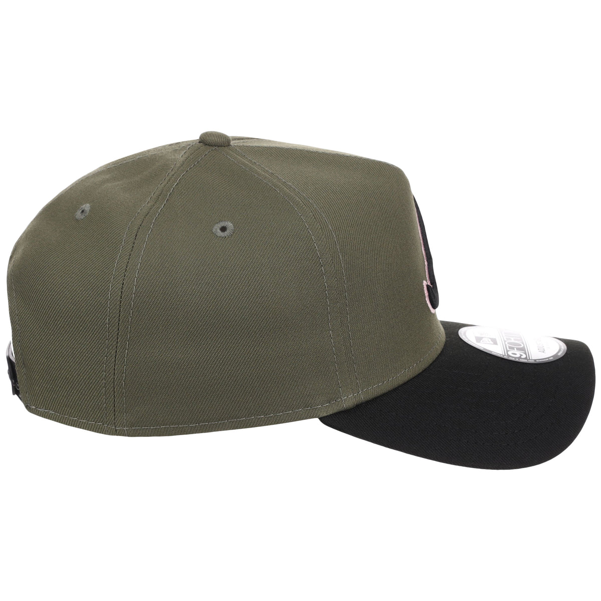 Atlanta Braves MLB Olive x Black & Pink FASHION CORE New Era 9FORTY A-Frame