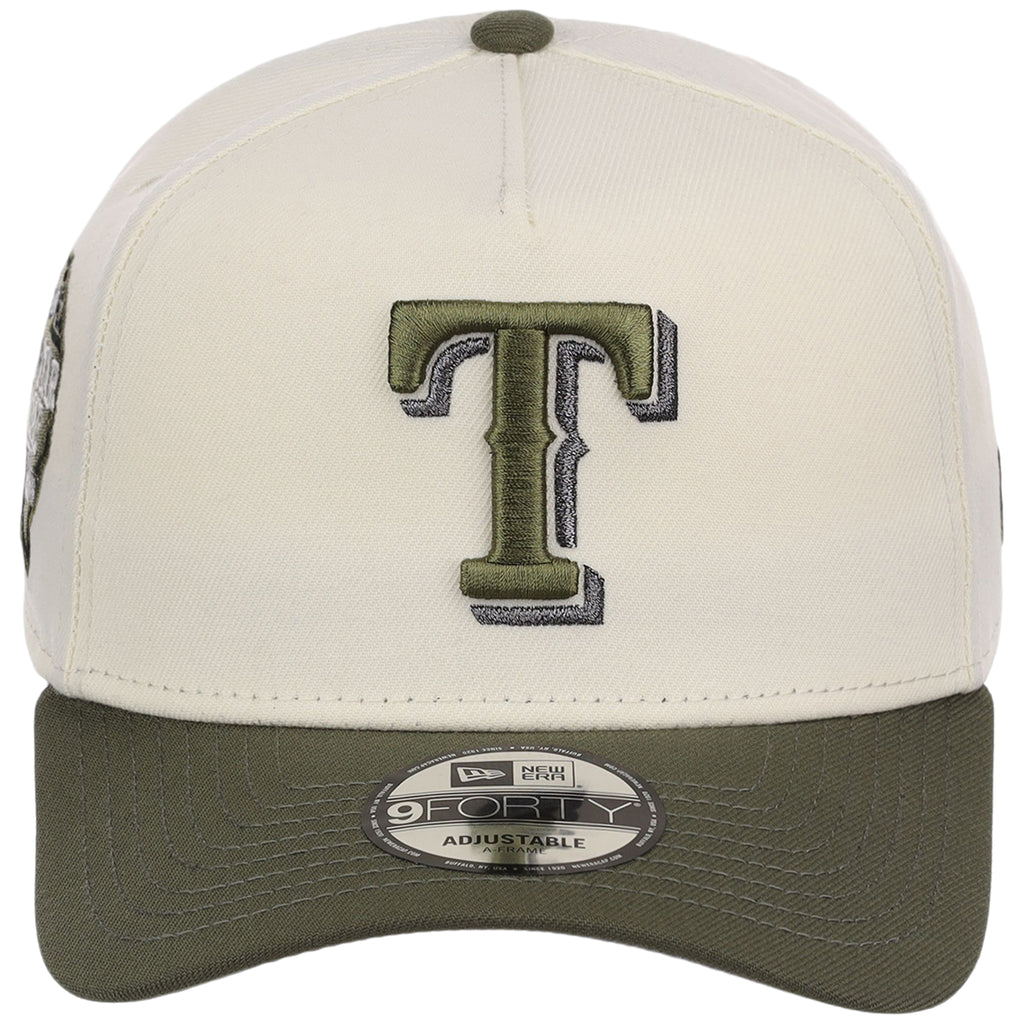 Texas Rangers MLB Chrome Olive New Era 9FORTY