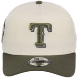 Texas Rangers MLB Chrome Olive New Era 9FORTY