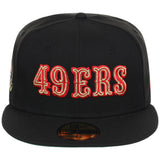 San Francisco 49Ers NFL Black Dome New Era 59FIFTY