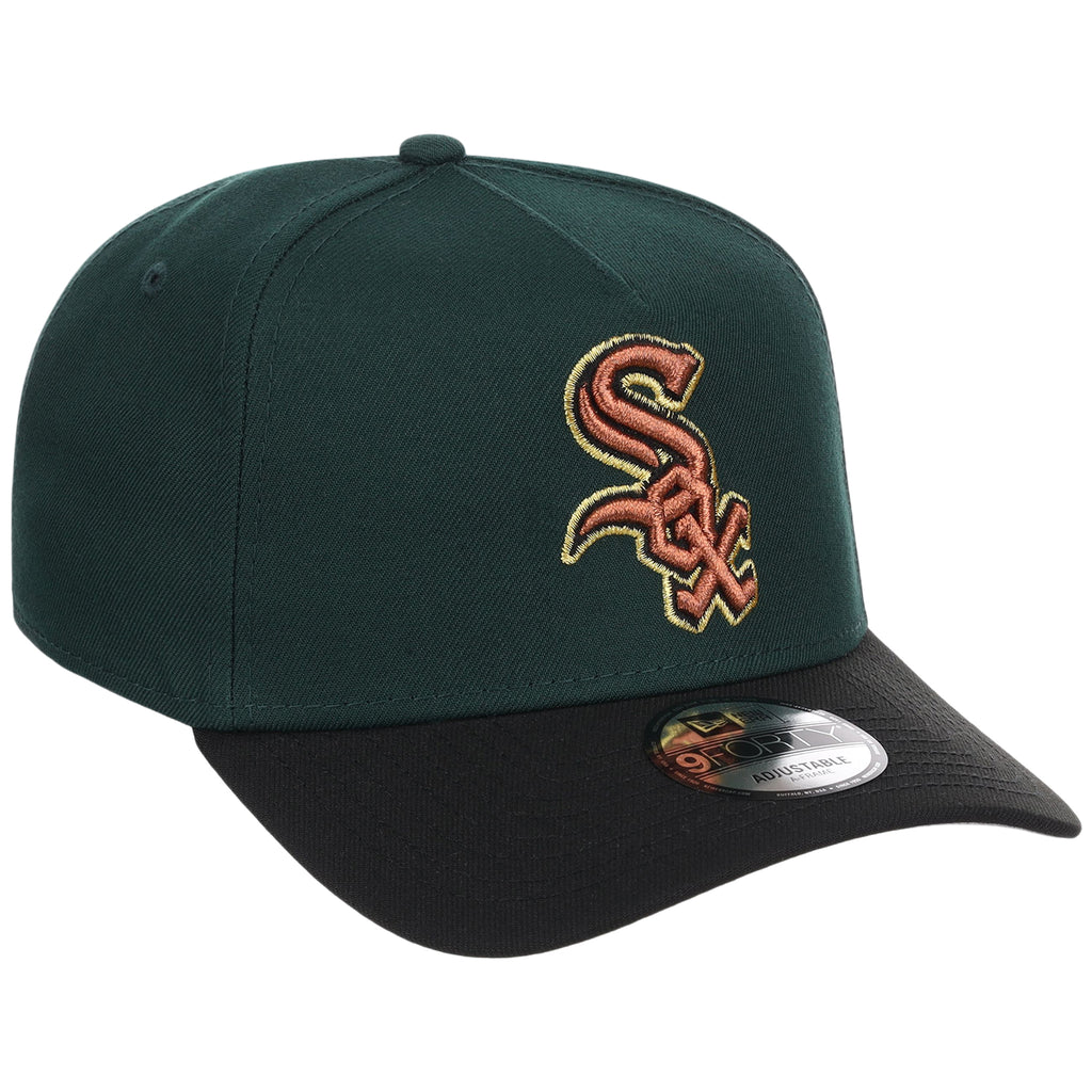 Chicago White Sox MLB Dark Green x Black FASHION CORE New Era 9FORTY A-Frame