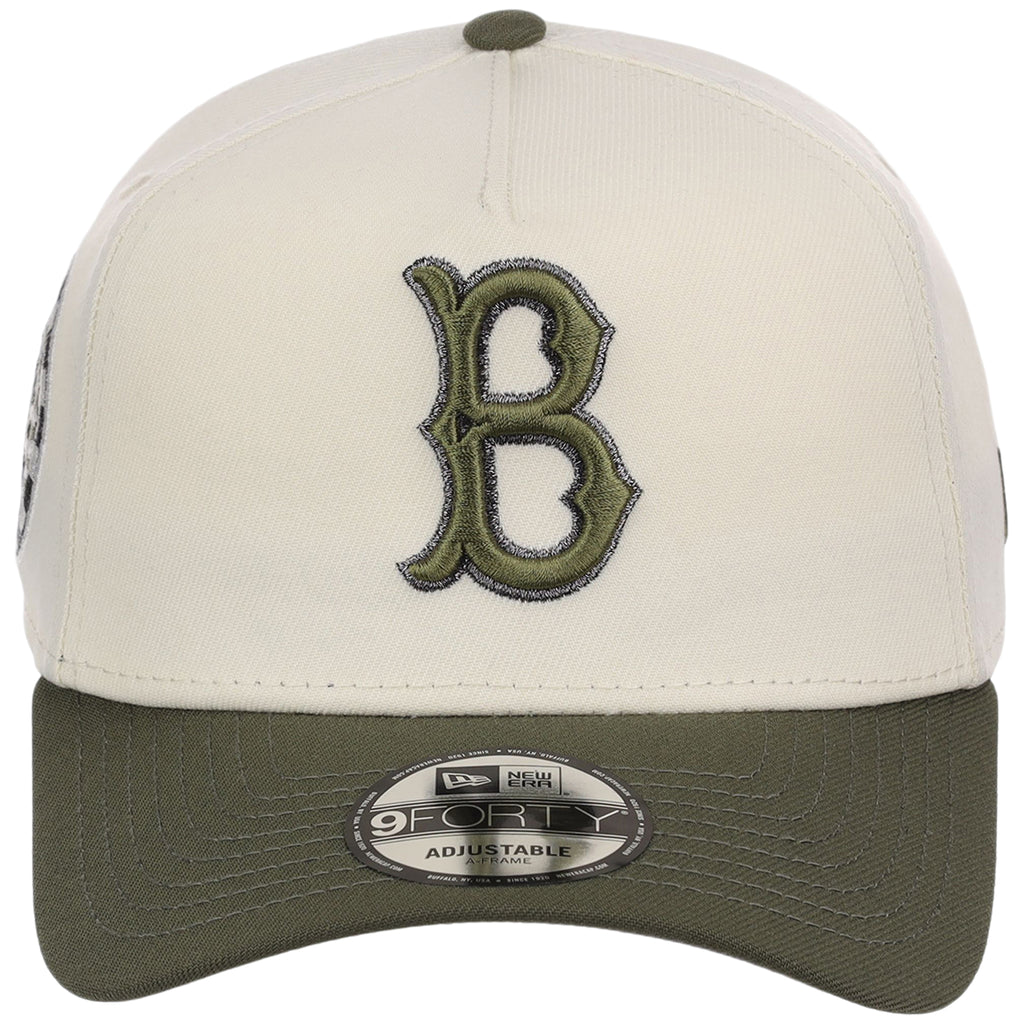 Brooklyn Dodgers MLB Chrome Olive New Era 9FORTY
