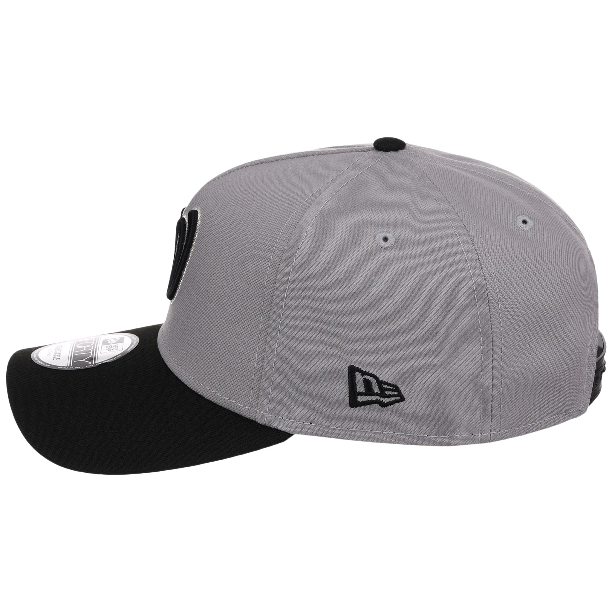 Washington Nationals MLB Gray x Black FASHION CORE New Era 9FORTY A-Frame