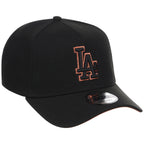 Los Angeles Dodgers MLB Black x Rust FASHION CORE New Era 9FORTY A-Frame