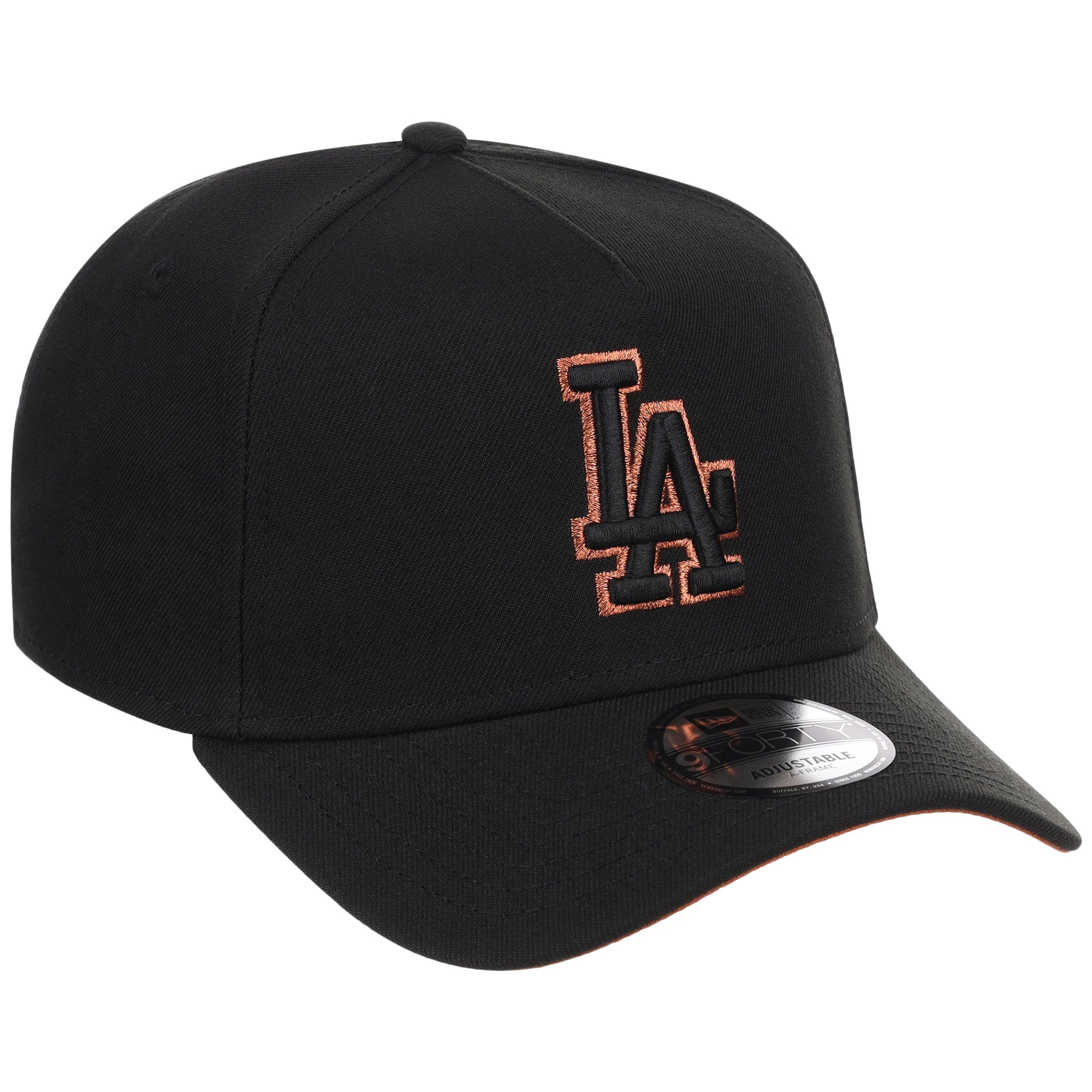 Los Angeles Dodgers MLB Black x Rust FASHION CORE New Era 9FORTY A-Frame