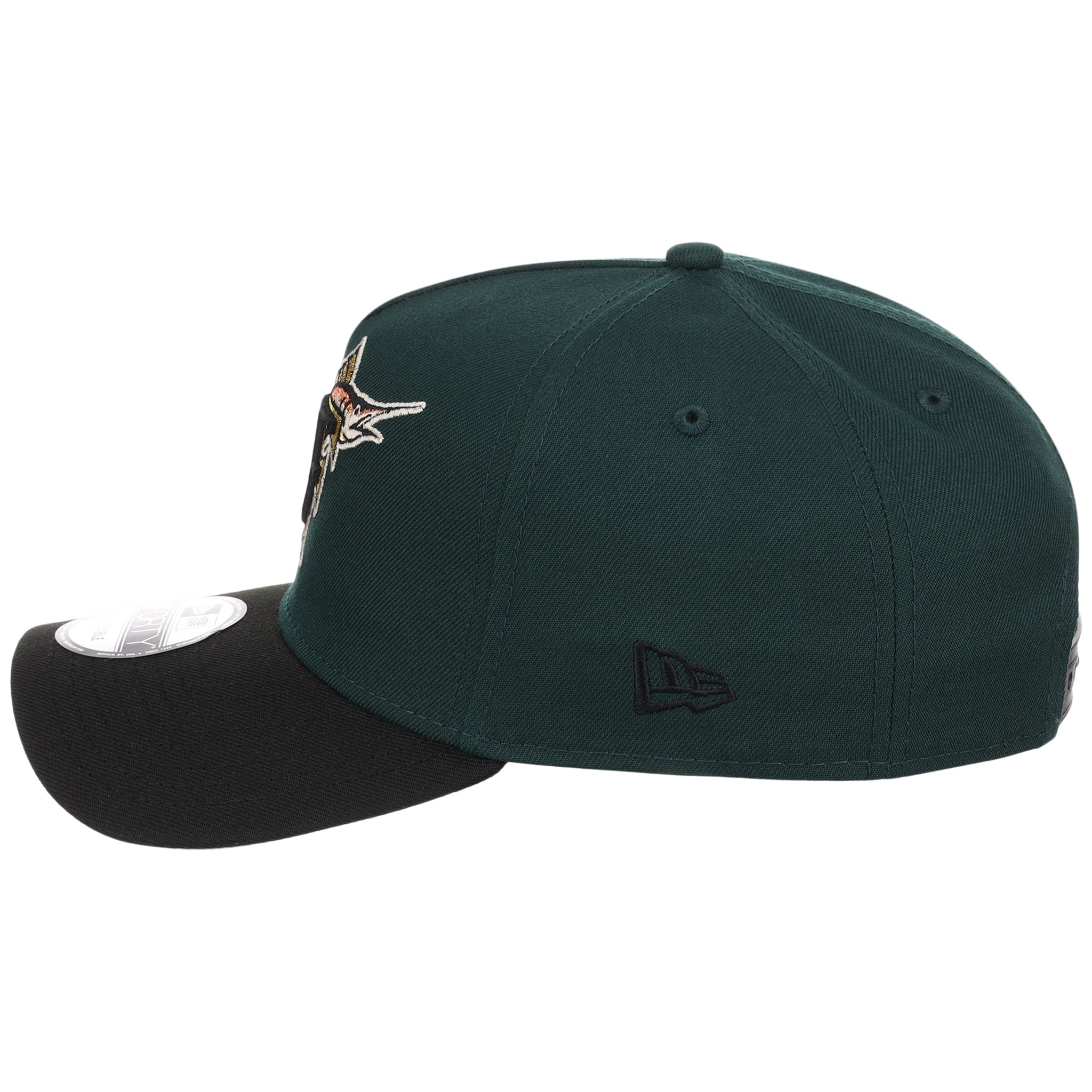 Miami Marlins MLB Dark Green x Black FASHION CORE New Era 9FORTY A-Frame