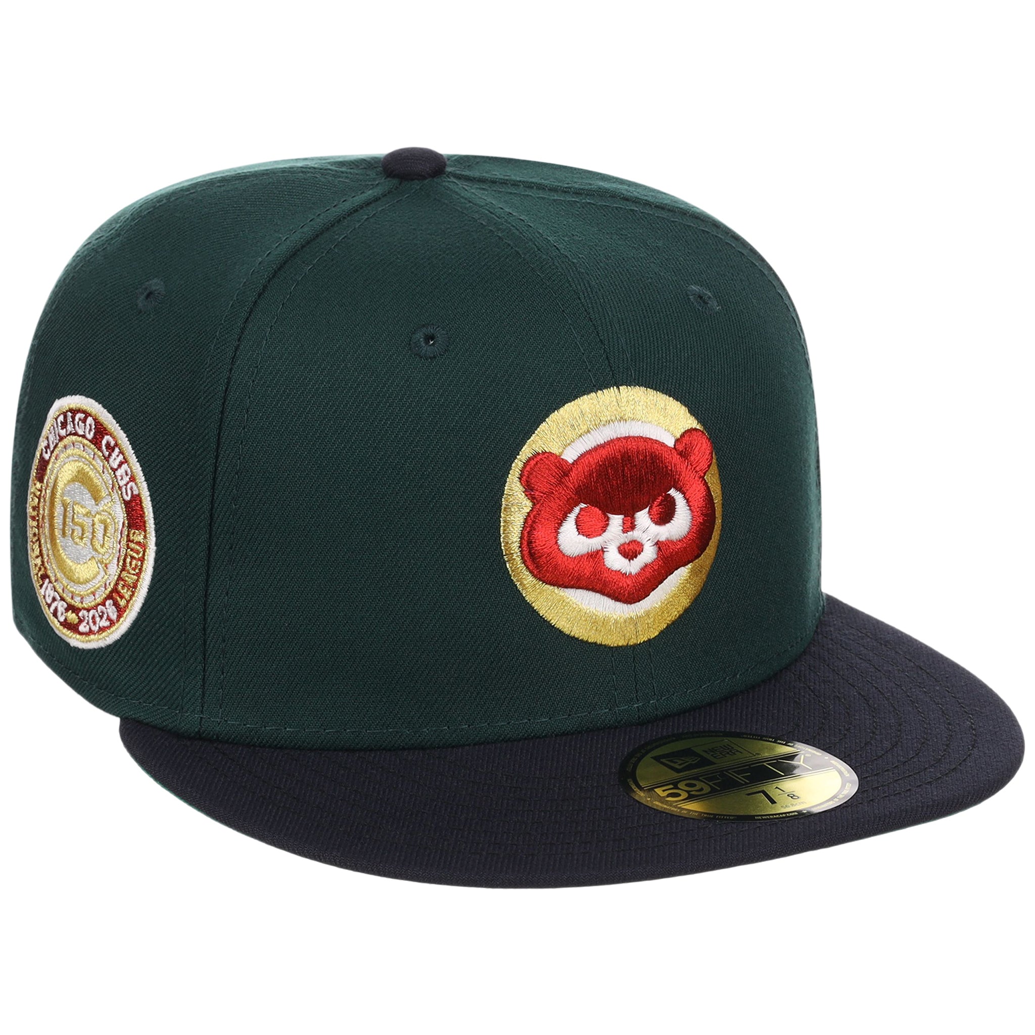 Chicago Cubs Northside Chicago Crown the City New Era 59FIFTY (Dark Green/Navy)