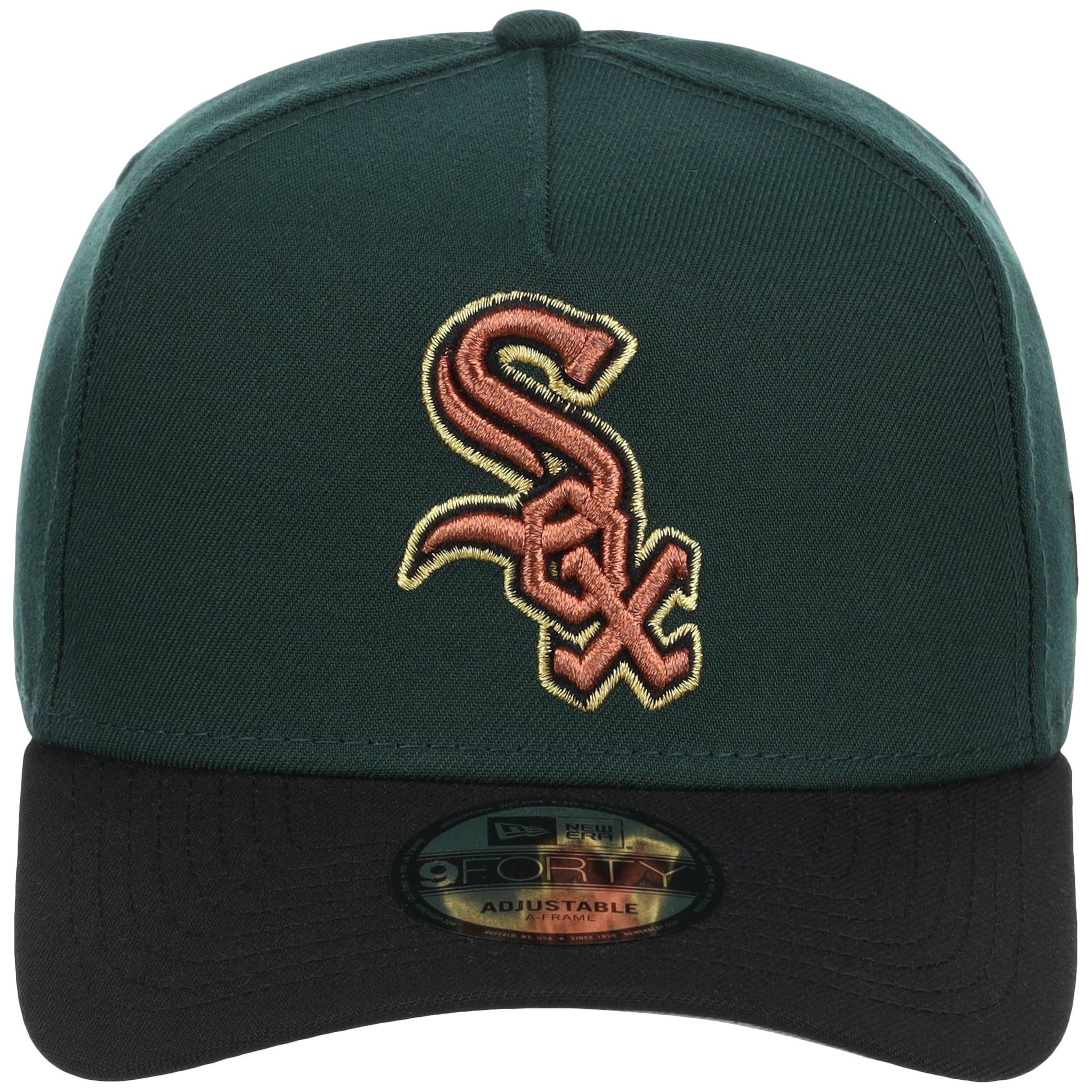 Chicago White Sox MLB Dark Green x Black FASHION CORE New Era 9FORTY A-Frame