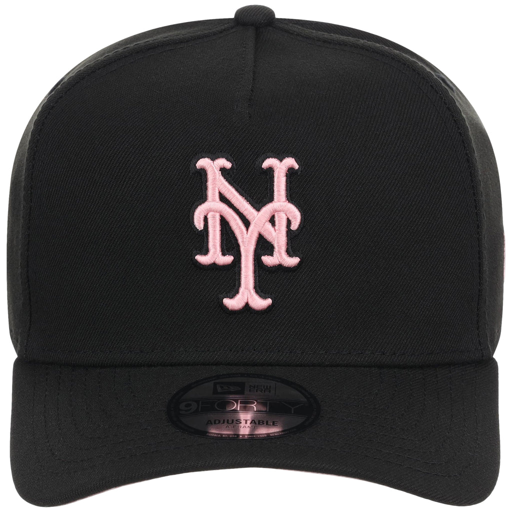 New York Mets MLB Black x Pink FASHION CORE New Era 9FORTY A-Frame