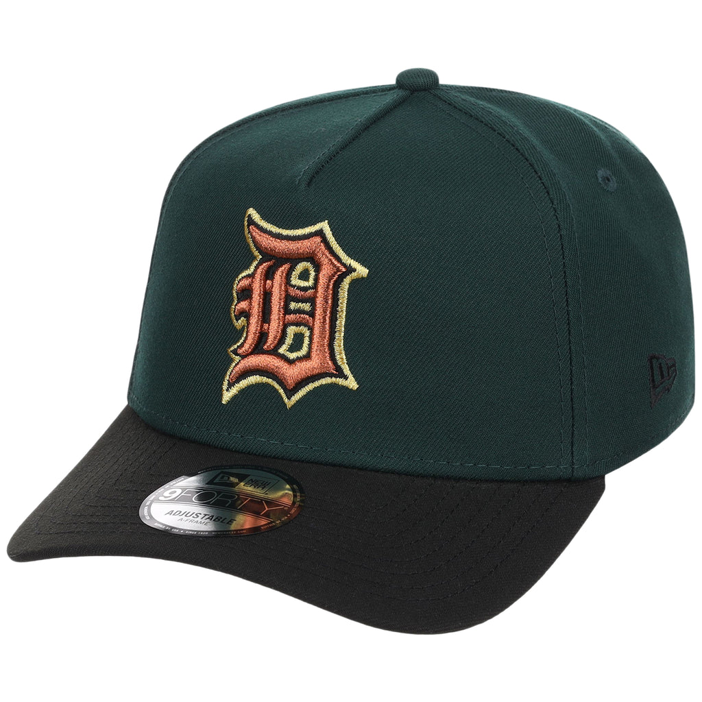 Detroit Tigers MLB Dark Green x Black FASHION CORE New Era 9FORTY A-Frame