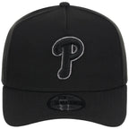 Philadelphia Phillies MLB Black x Pewter FASHION CORE New Era 9FORTY A-Frame