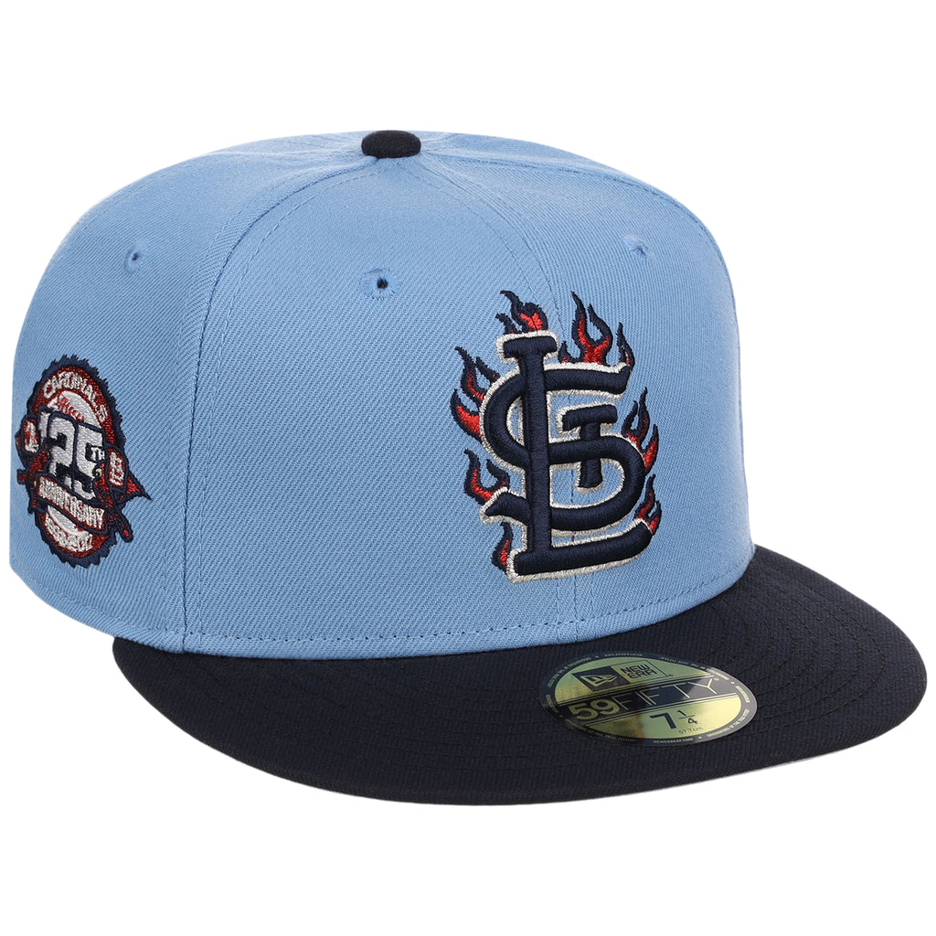 St. Louis Cardinals MLB Playing with Fire New Era 59FIFTY (Sky/Navy)
