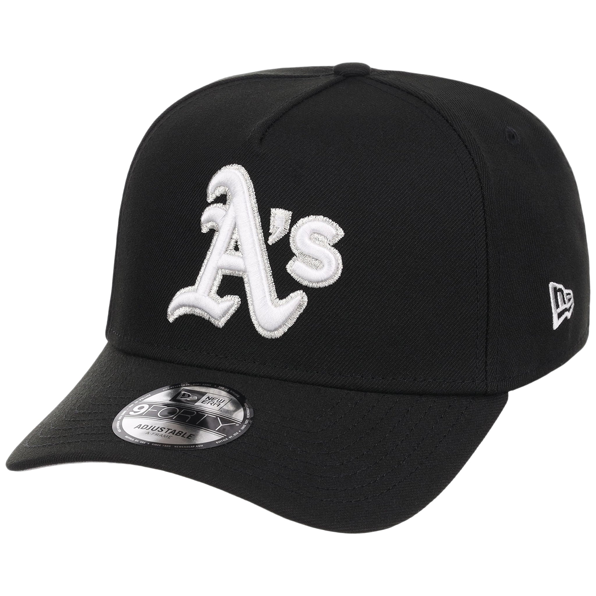 Oakland Athletics MLB Black x White FASHION CORE New Era 9FORTY A-Frame