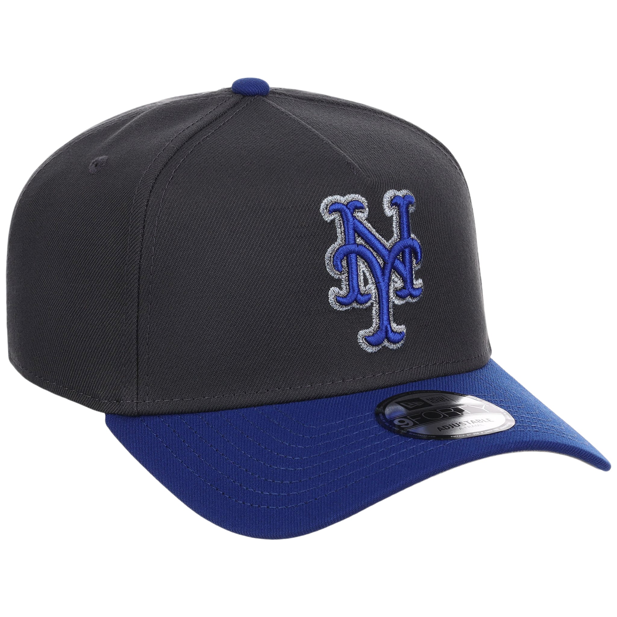 New York Mets MLB Graphite x Royal FASHION CORE New Era 9FORTY A-Frame