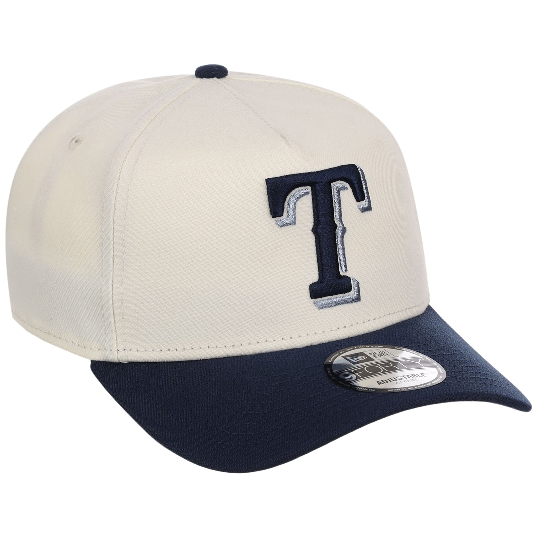 Texas Rangers MLB Chrome x Navy FASHION CORE New Era 9FORTY A-Frame