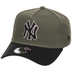 New York Yankees MLB Olive x Black & Pink FASHION CORE New Era 9FORTY A-Frame