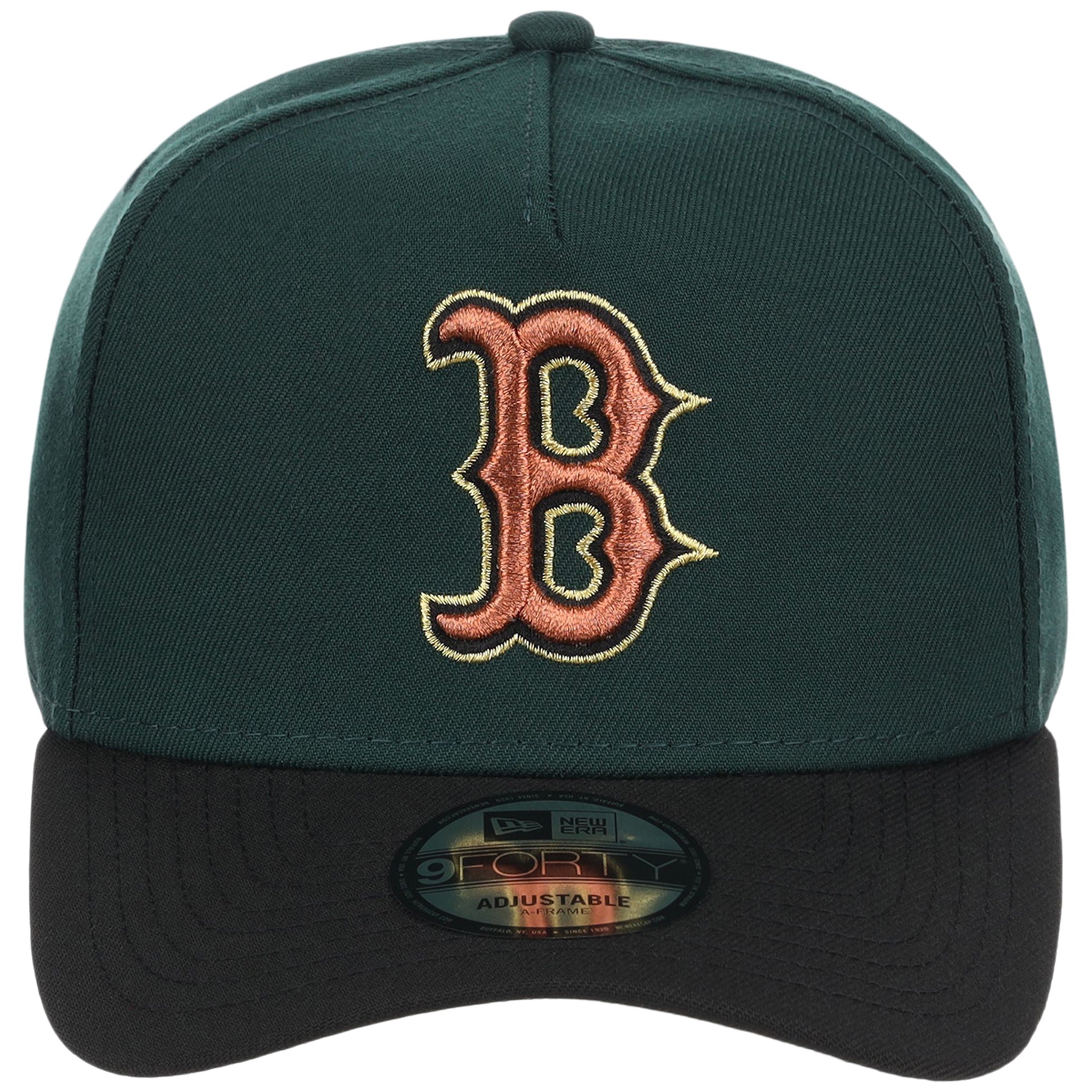 Boston Red Sox MLB Dark Green x Black FASHION CORE New Era 9FORTY A-Frame