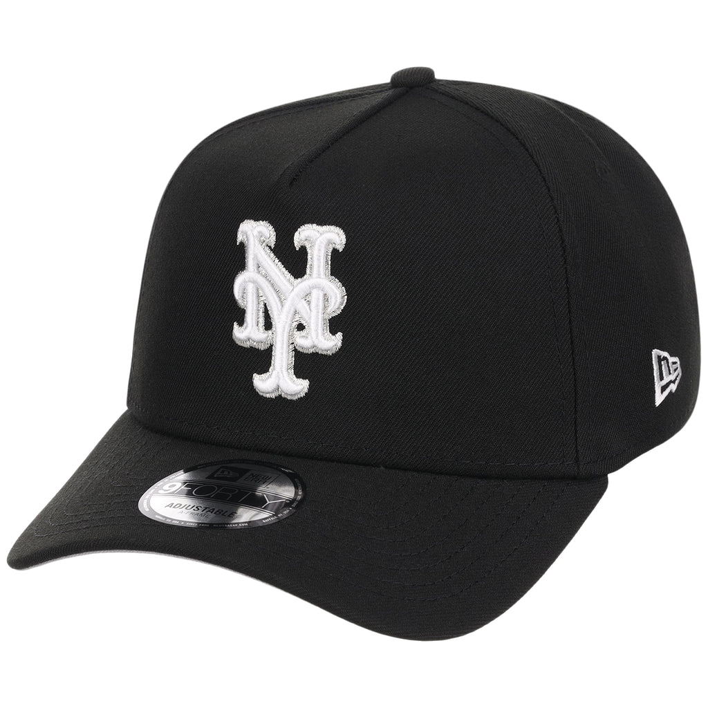 New York Mets MLB Black x White FASHION CORE New Era 9FORTY A-Frame