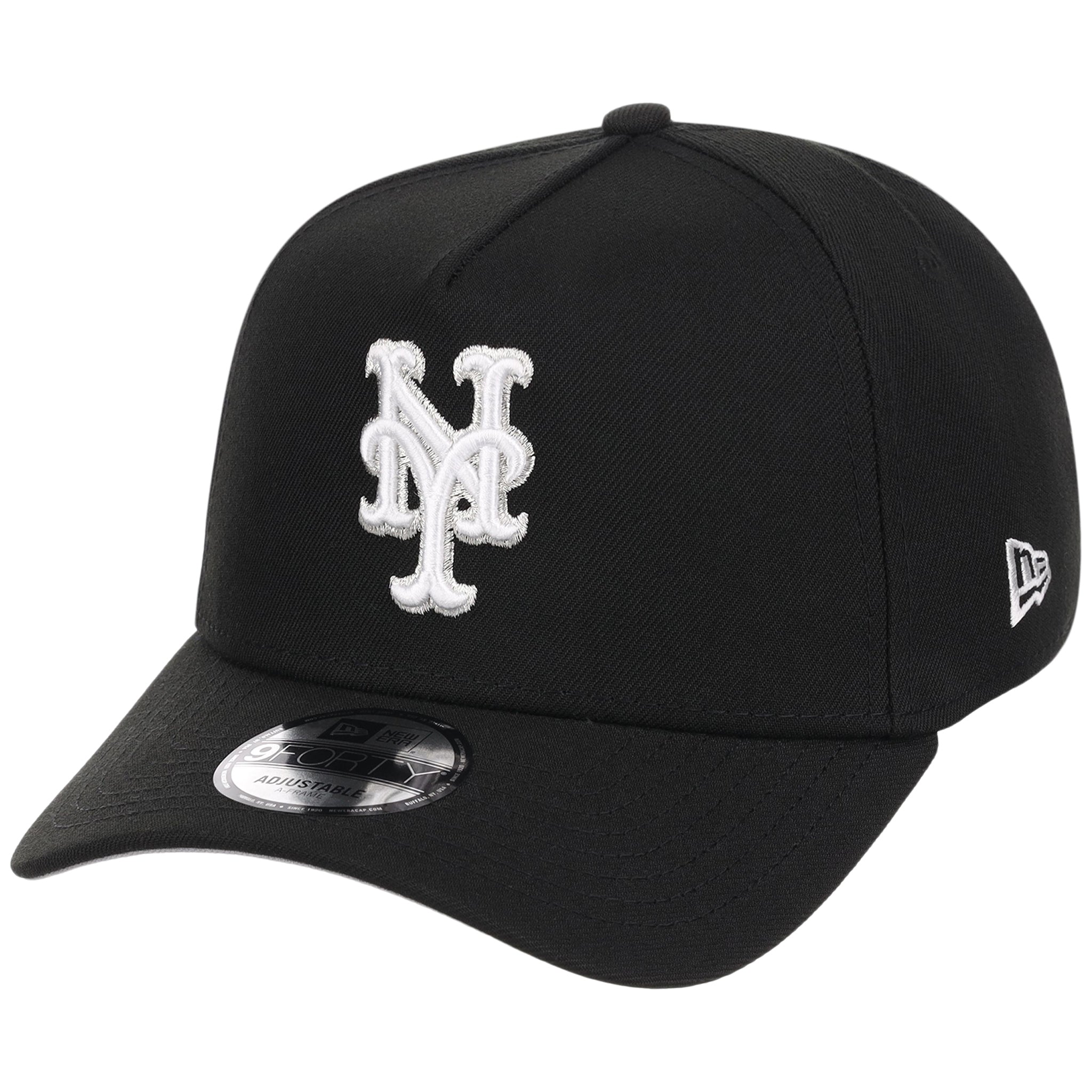 New York Mets MLB Black x White FASHION CORE New Era 9FORTY A-Frame