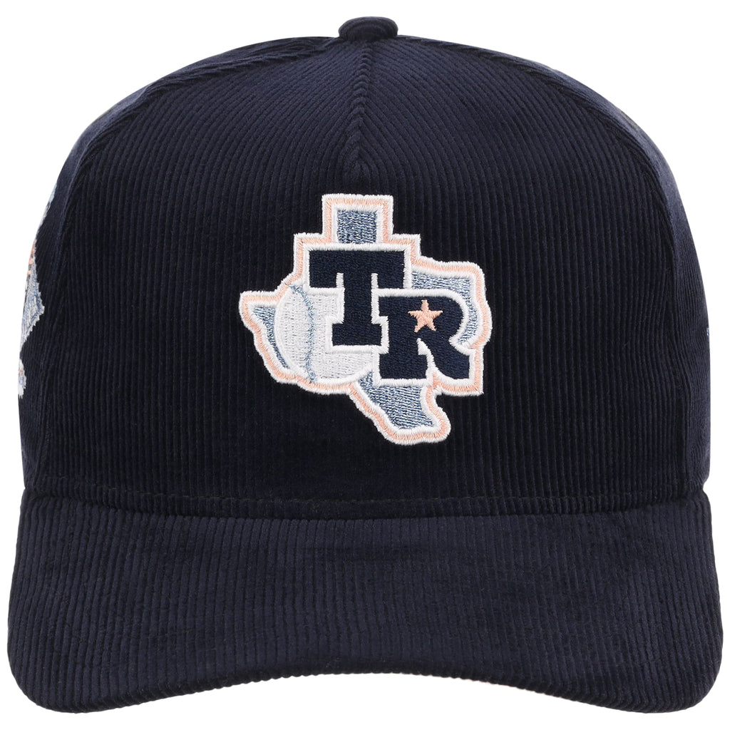 Texas Rangers MLB Peach Ice Navy Cord New Era 9FORTY A-Frame – 5