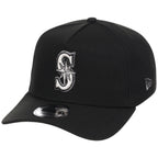 Seattle Mariners MLB Liquid Titanium New Era 9FORTY A-Frame