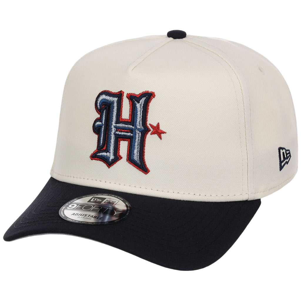 Houston Texans 'H' (Chrome/Navy) Houston Crown the City New Era 9FORTY A-Frame