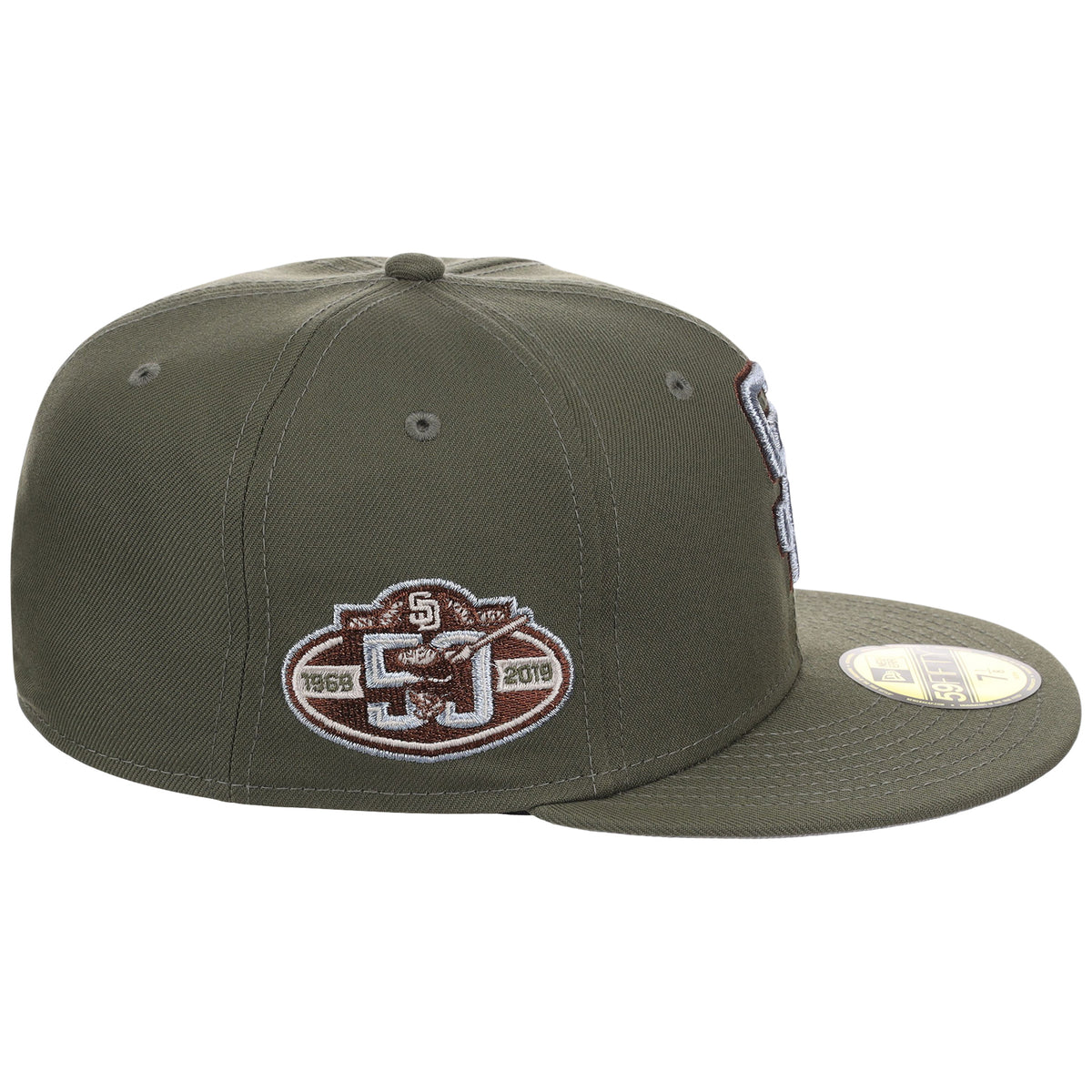 San Diego Padres MLB Olive Alloy New Era 59FIFTY