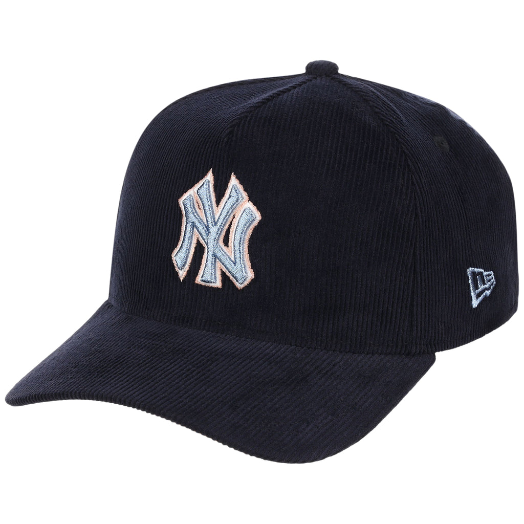 New York Yankees MLB Peach Ice Navy Cord New Era 9FORTY A-Frame – 4