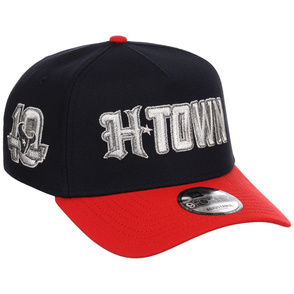 Houston Texans 'H' (Navy/Red) Houston Crown the City New Era 9FORTY A-Frame