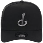 Philadelphia Phillies MLB Flipmode 2.0 Liquid Titanium New Era 9FORTY A-Frame (Black/Black/Gray)